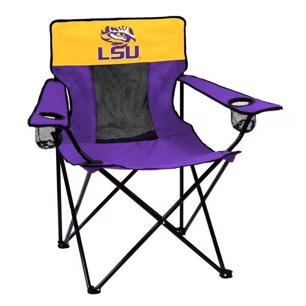 Elite Purple LSU Director's Folding Chair, Logo Chair, Mfr#: 162-12E